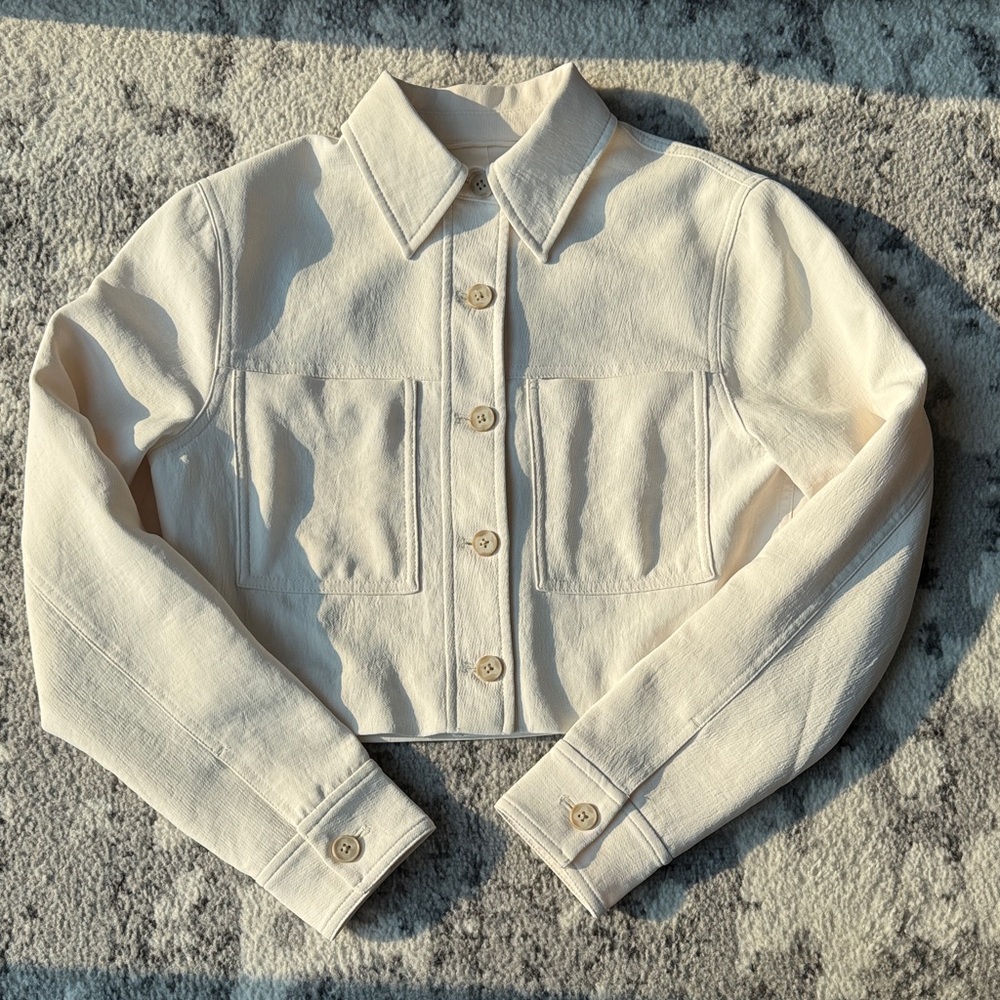 aritzia wilfred cropped jacket